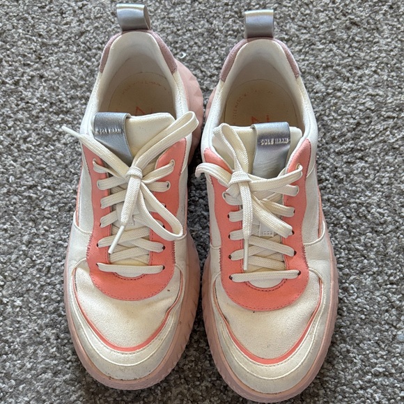 Cole Haan Pink and Cream Sneakers - Picture 2 of 4